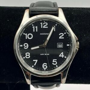 Silver & Black Cicininc Men’s Watch